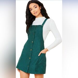 Button Front Corduroy Dress